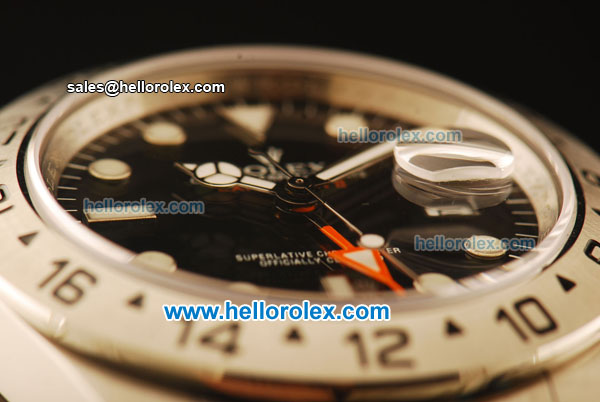 Rolex Explorer Automatic Full Steel with Black Dial-ETA Coating - Click Image to Close